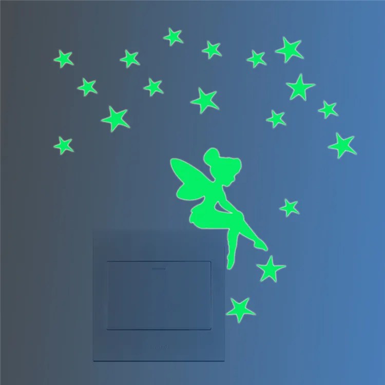 Sticker intrerupator Glow in the Dark Fairy