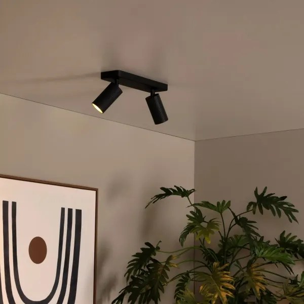 Lucide 09939/02/30 - Spot CLUBS 2xGU10/40W/230V negru