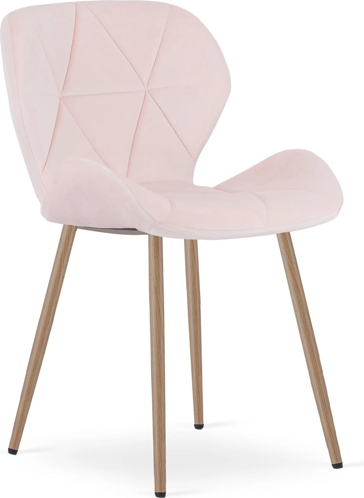 Scaun de masa MANGO VELVET, roz deschis