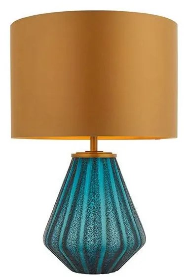 Endon 93059 - Lampă de masă ALYSSIA 1xE27/10W/230V aurie/albastră