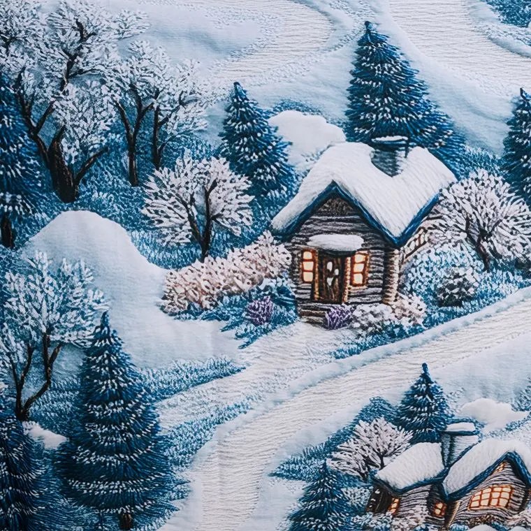 decoDoma Lenjerie de pat din microfibră WINTER 2x pat simplu