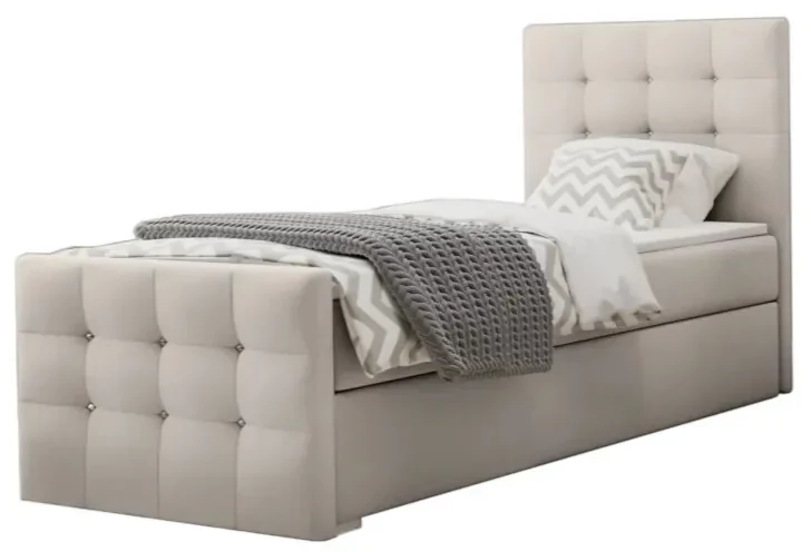 Expedo Pat tapitat boxspring MARTYN, 100x200, cosmic 10, dreapta