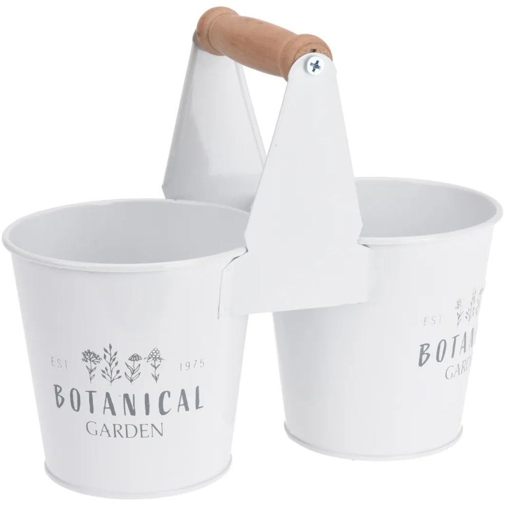 Ghivece de bucatarie pentru plante aromatice Botanical, maner din lemn