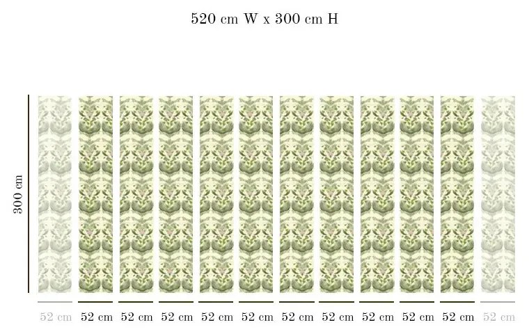 Tapet VLAdiLA Light Crown of Greens 520 x 300 cm