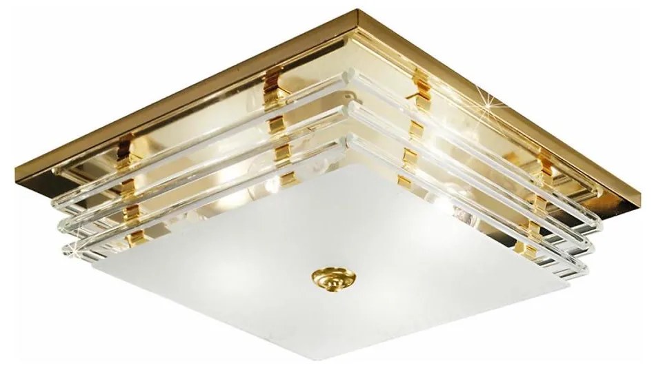 Plafonieră Kolarz 0342.14.3 ONTARIO 4xE27/60W/230V 24K auriu