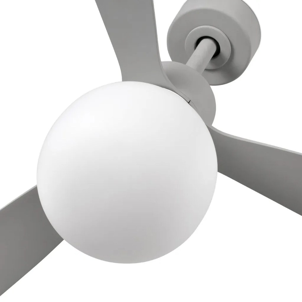 Lustra cu Ventilator si telecomanda AMELIA L BALL LED gri