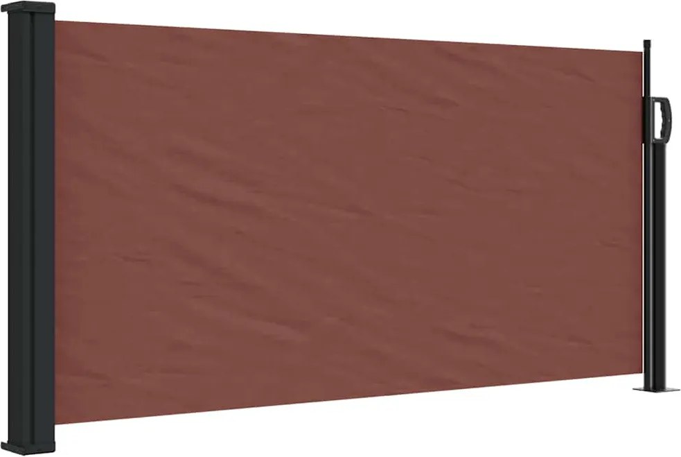 vidaXL Copertina laterală retractabilă, maro, 100x300 cm
