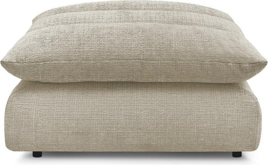 Taburet bej cu tapițerie din chenille Neil – Bobochic Paris