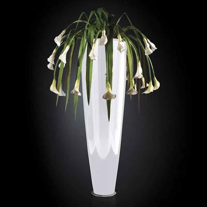 Aranjament floral inalt, design LUX PARIS IN SHINY VASE, alb 210cm 1141235.95
