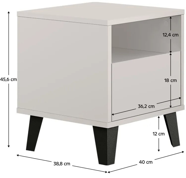 Noptieră Brisas (cashmir + negru) . 1116269