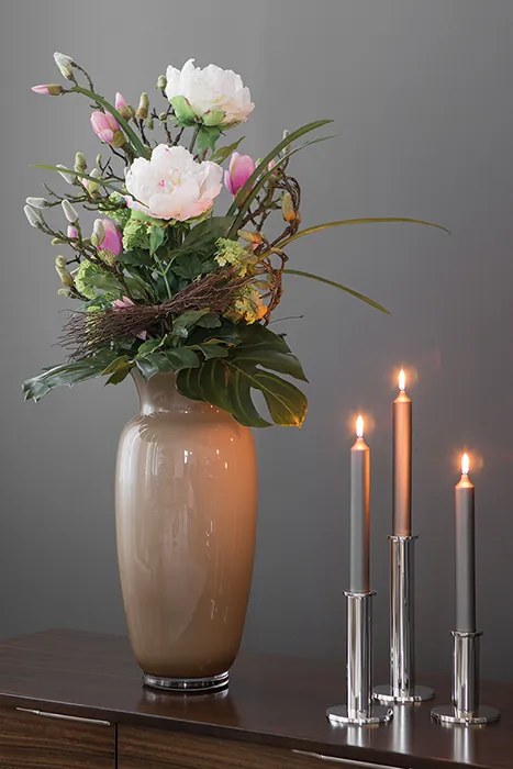 Set Vaza cu Buchet de flori SUPREME, sticla matase, 95 40 cm