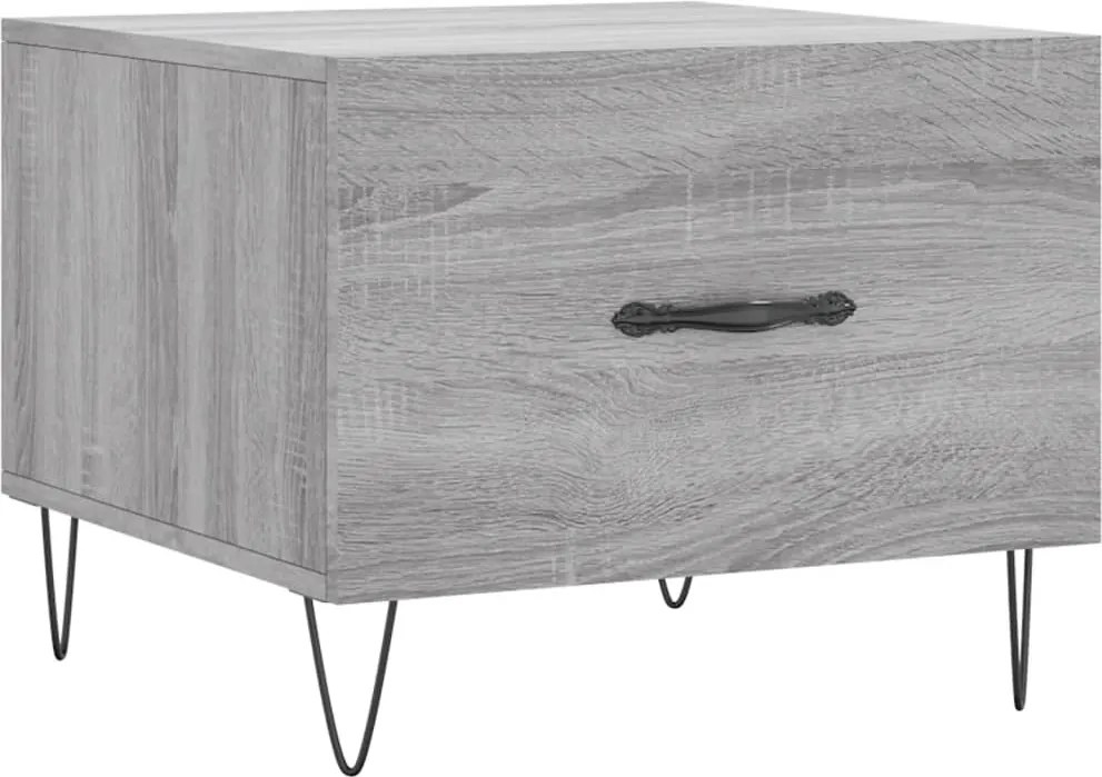 vidaXL Măsuță de cafea, gri sonoma, 50x50x40 cm, lemn prelucrat