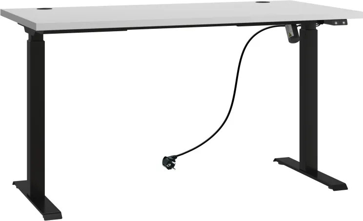 Birou Height Adjustable MALLO – Negru / Stejar Artisan