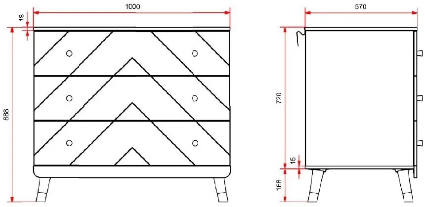 Această combinație BILLY în alb (alb satinat) constă dintr-un pat (90 x 200 cm), o noptieră și o comodă.