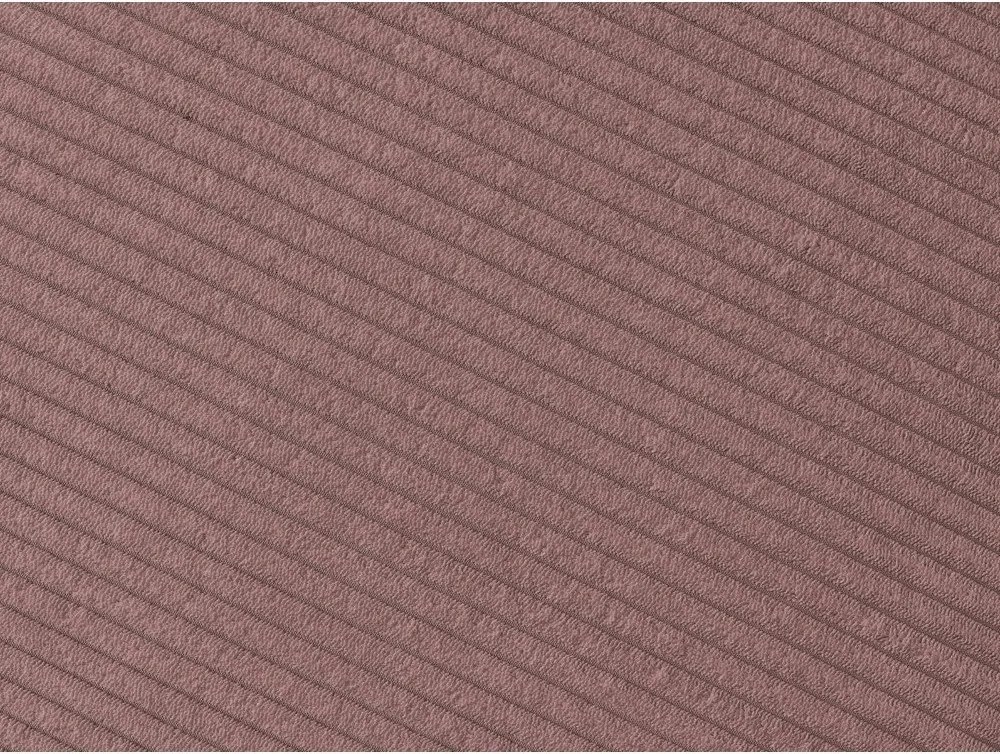 Canapea roz cu tapițerie din catifea reiată 250 cm Tina – Bobochic Paris