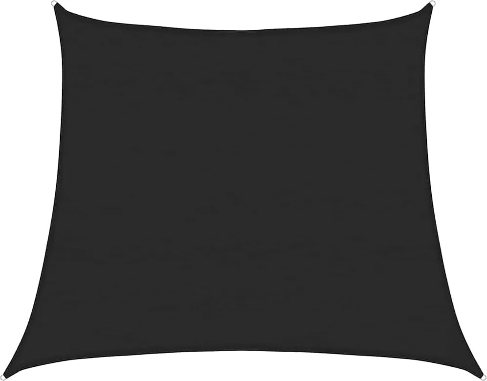 vidaXL Pânză parasolar, negru, 4/5x4 m, HDPE, 160 g/m², trapez