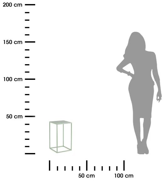 Suport de flori 40x24 cm verde deschis