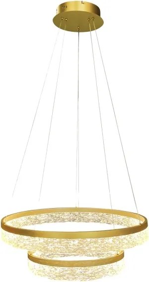 Candelabru LED pe cablu GALA LED/54W/230V, Ø 60 cm, auriu