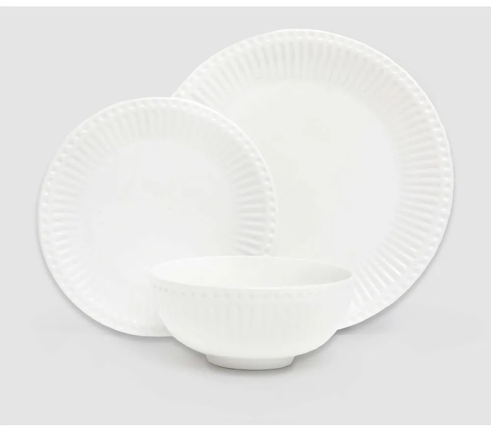 Set 18 vase de porțelan Bonami Essentials Purita, alb