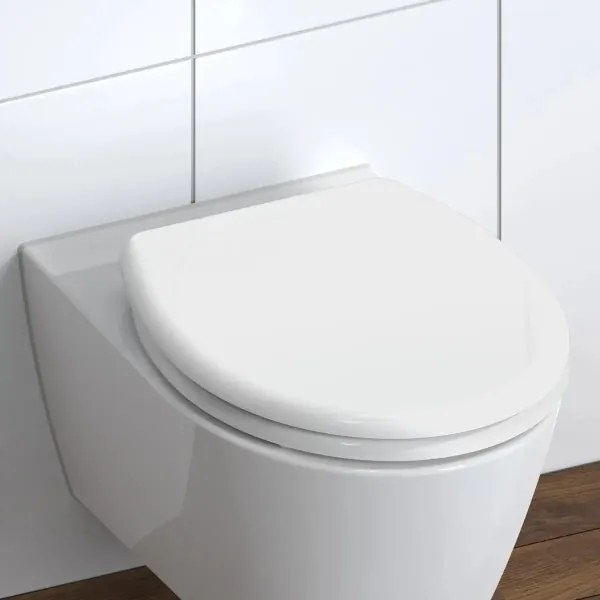 Schütte 82300-A - Capac WC alb cu SoftClose, din duroplast