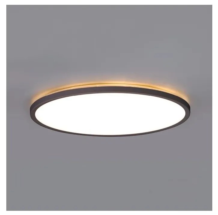 Plafonieră LED cu senzor pentru baie NIVERA LED/24W/230V IP54 d. 30 cm negru + telecomandă