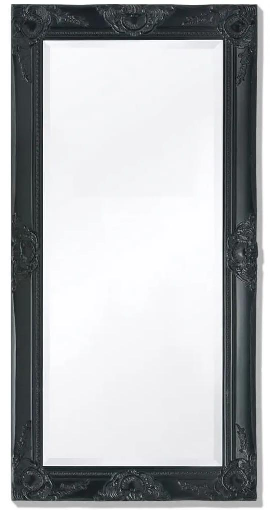 vidaXL Oglindă de perete in stil baroc, 100 x 50 cm, negru