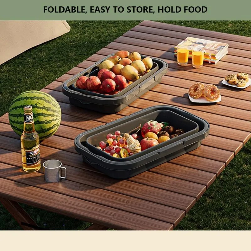 Cos de picnic pliabil TRIGO 3in1, gri