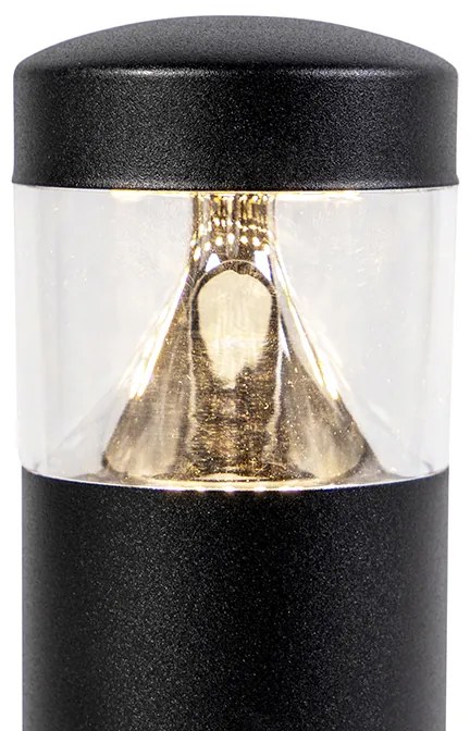Lampă modernă pentru exterior neagră 40 cm IP44 cu LED - Roxy