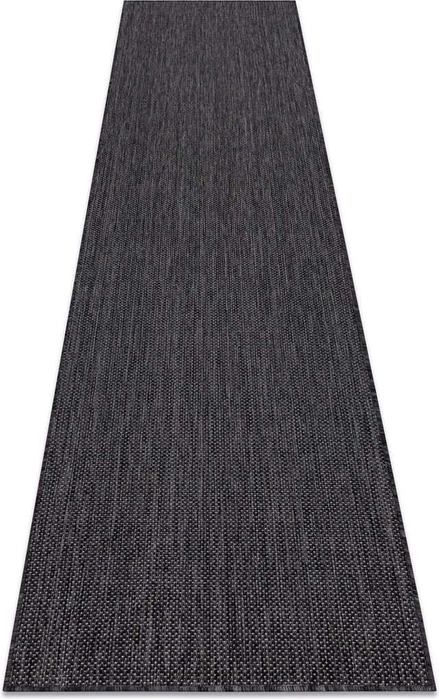 Covor, traversa SISAL SION A5165A Melanj țesute plate negru