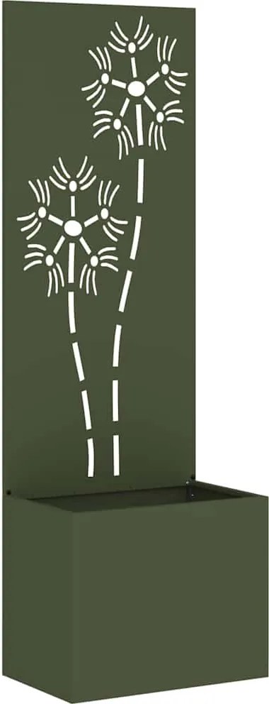 vidaXL Ecran de intimitate pentru grădină Olivengrønn 50 x 140 cm