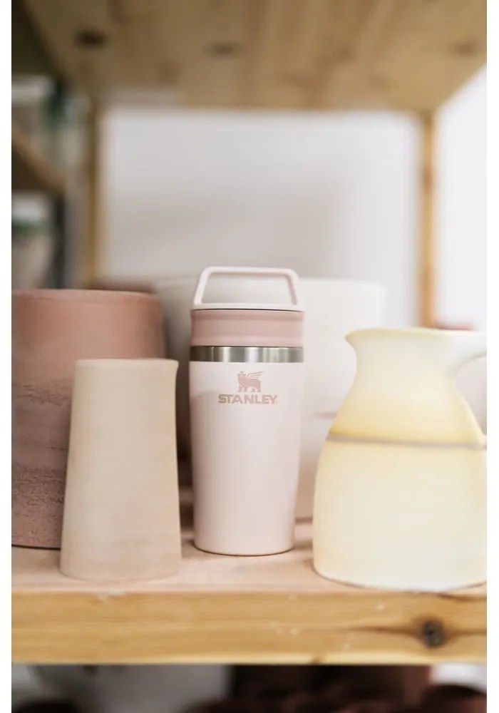 Cană termos roz-deschis din oțel inoxidabil 350 ml Café-To-Go Rose Quartz – Stanley