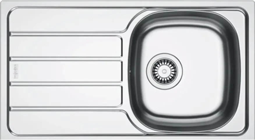 Chiuveta bucatarie inox Franke Spark 78x43.5 cm cu 1 cuva cu picurator stanga finisaj lucios