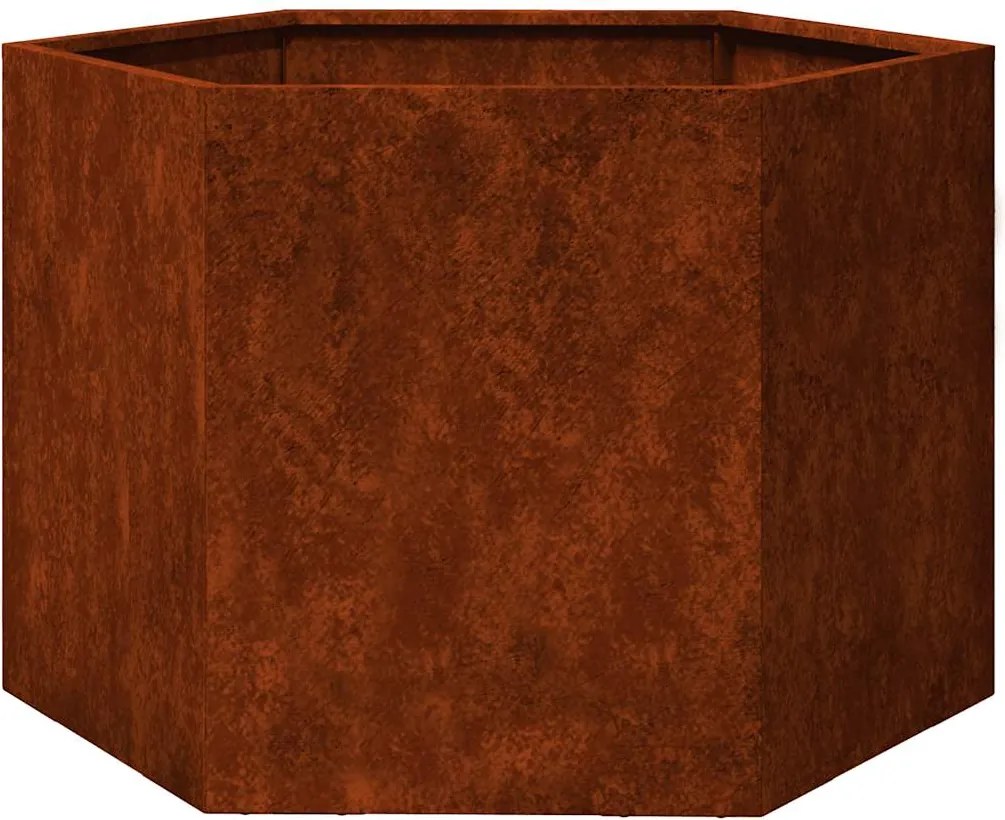 vidaXL Jardinieră, ruginiu, 60x60x45 cm, oțel corten