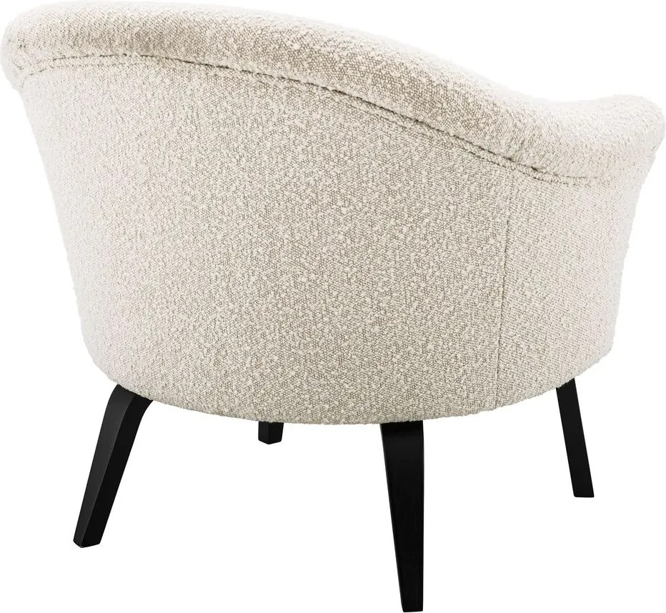 Fotoliu design elegant LUX Moretti, boucle crem 115039 HZ