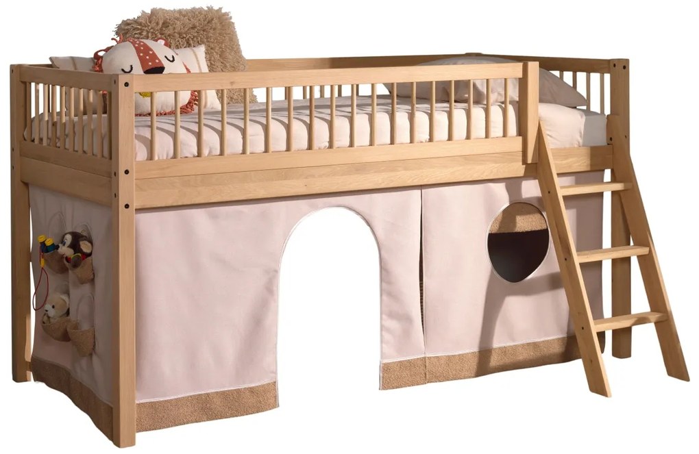 Set FORREST OAK este format dintr-un Pat copii matrimonial (90 x 200 cm) și un set textil asortat.