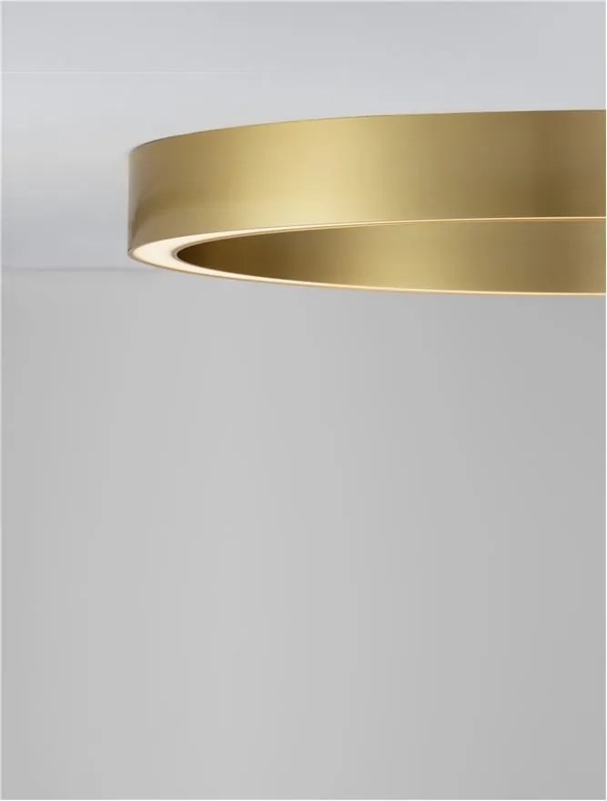 Lustra/Plafoniera LED design slim circular STING Bronz 100cm