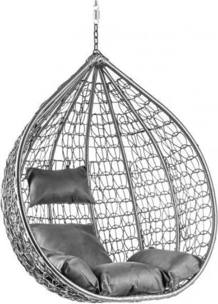 Scaun suspendat KOKON gri fara suport, perna gri