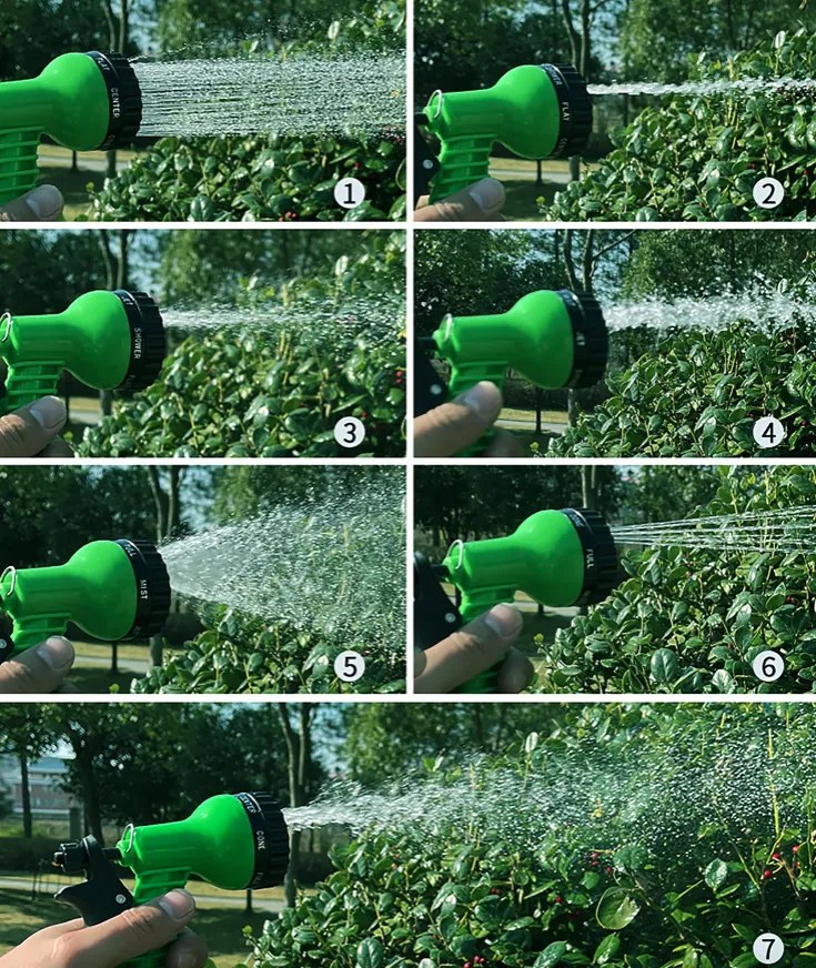 Furtun de grădină extensibil cu pulverizator multifuncțional - 15 m