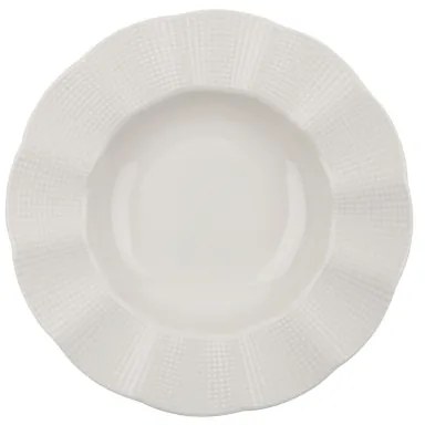 Set de veselă, 18 piese, alb/porțelan