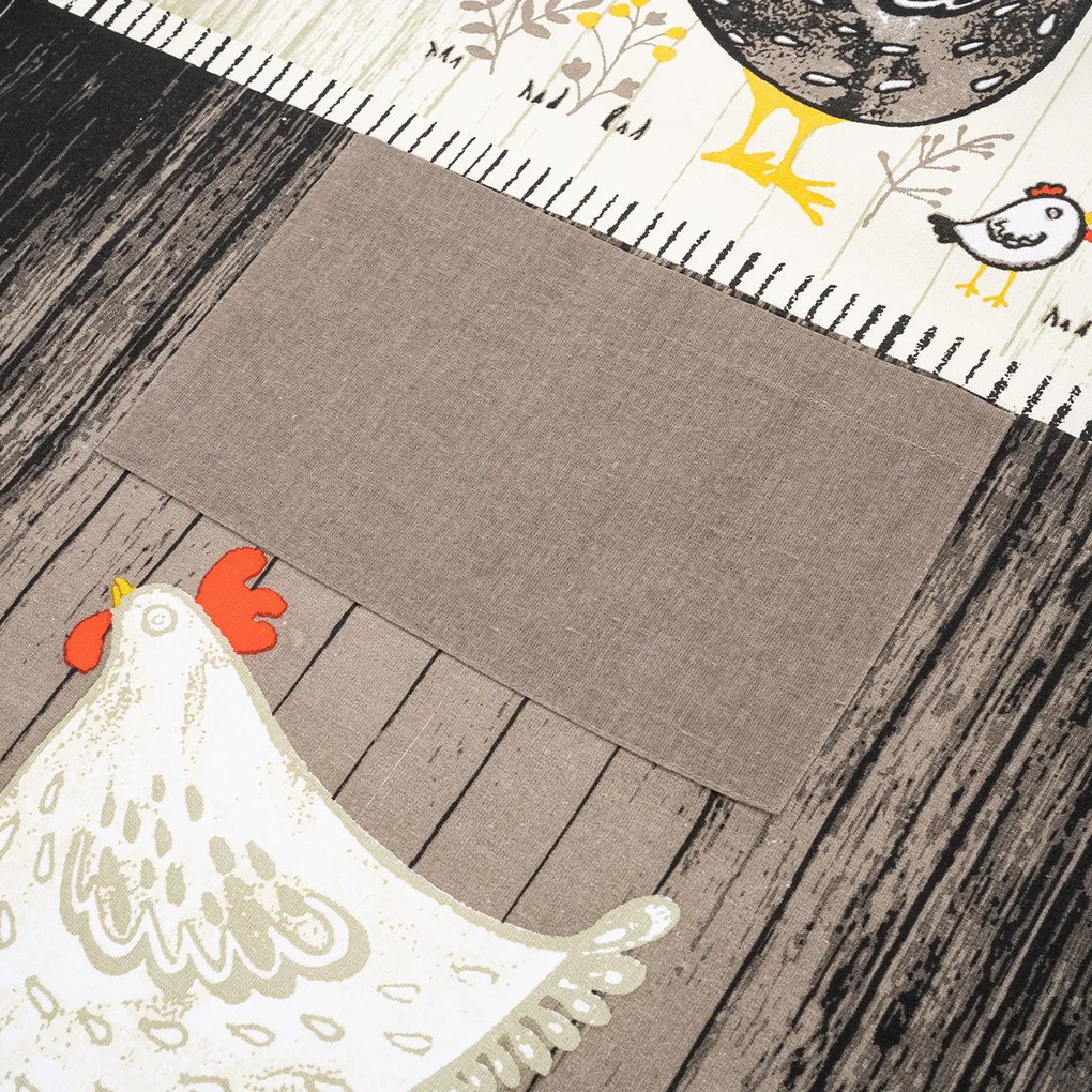 Șorț de bucătărie HOME ELEMENTS Găini, 60 x 80 cm