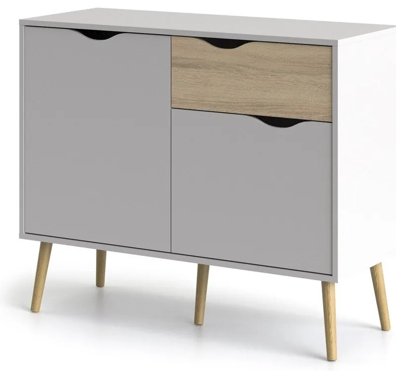 Comodă Tvilum Oslo, 99x82 cm, alb