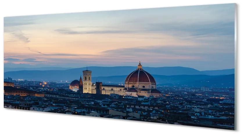 Tablouri acrilice Italia Catedrală noapte panorama