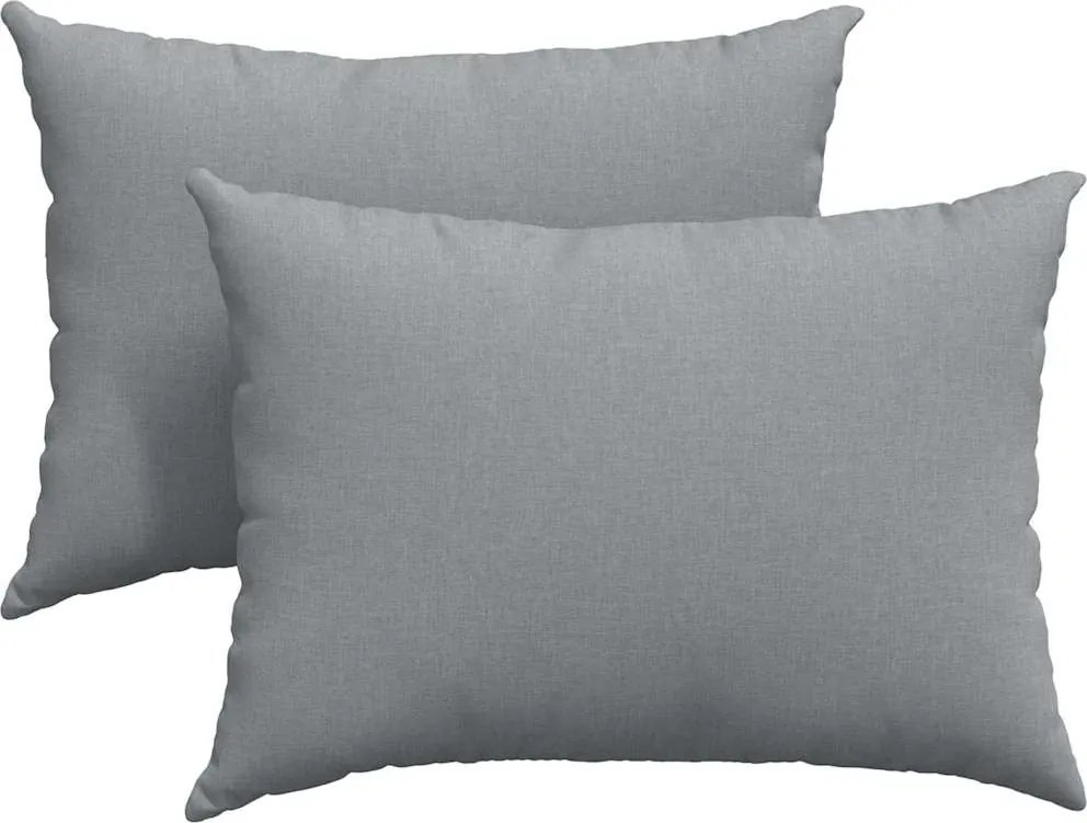 vidaXL Perne pentru canapea 2 pcs Gri deschis 70 x 50 cm țesătură