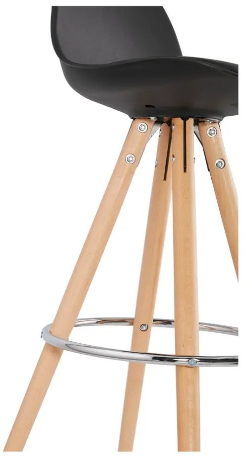 Scaun de bar Kokoon Anau, înălțime 64 cm, negru