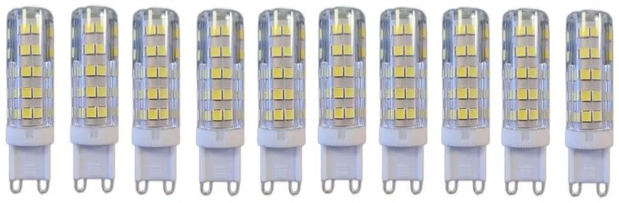 Set 10 x Becuri LED G9 – 7W, Lumină Caldă 3000K, 220V 💡