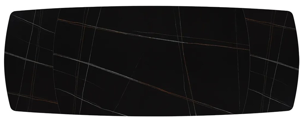 Masa ceramica extensibila Sahara Noir 140 x 90 x 75 cm