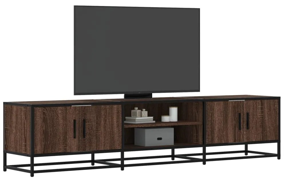 vidaXL Comodă TV, stejar maro, 180x35x41 cm, lemn prelucrat