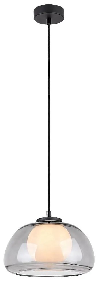 Lustra suspendata sticla fumurie Elowen