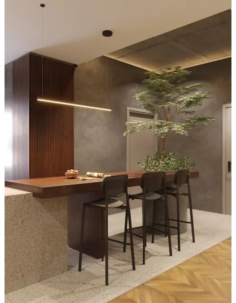 Lustră LED dimabilă pe cablu MAXLIGHT P0310D TRIO LED/12W/230V negru