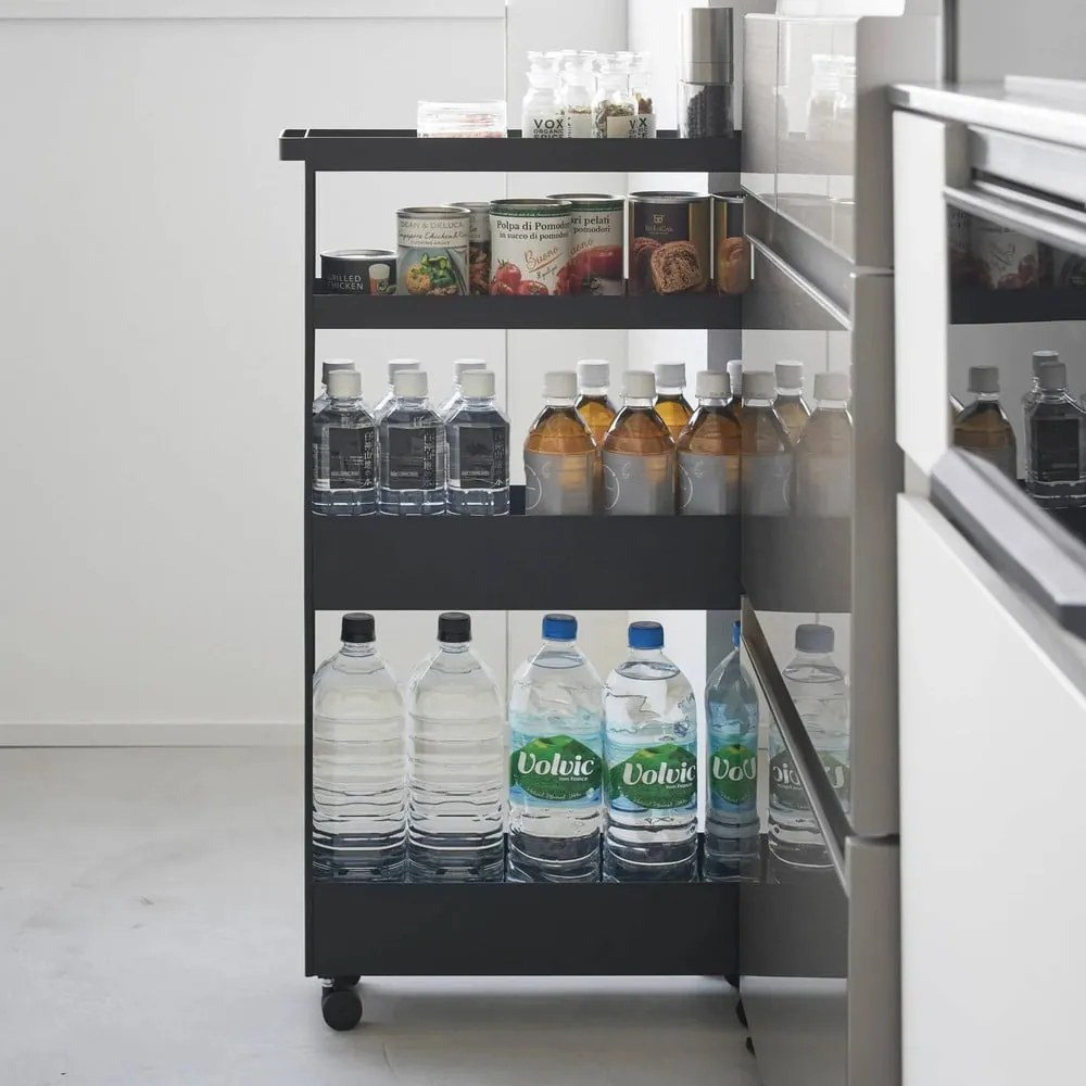 Etajeră de baie negru-mat din oțel 48x80,5 cm Tower – YAMAZAKI